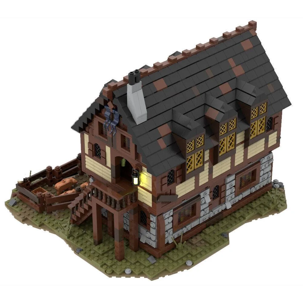 ZITIANYOUBUILD ZITIANYOUBUILD MOC-114686 Medieval House and Farm 3124 Parts — product photo