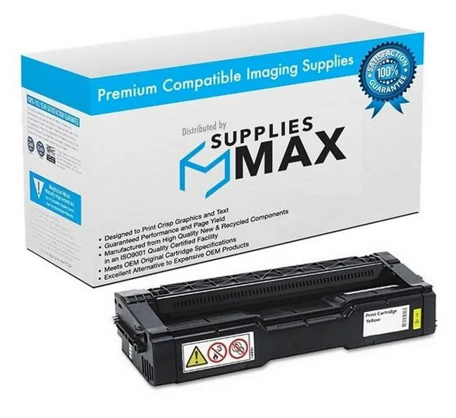 SuppliesMax SuppliesMax GST408339 Yellow Toner Cartridge 6300 Pages — product photo