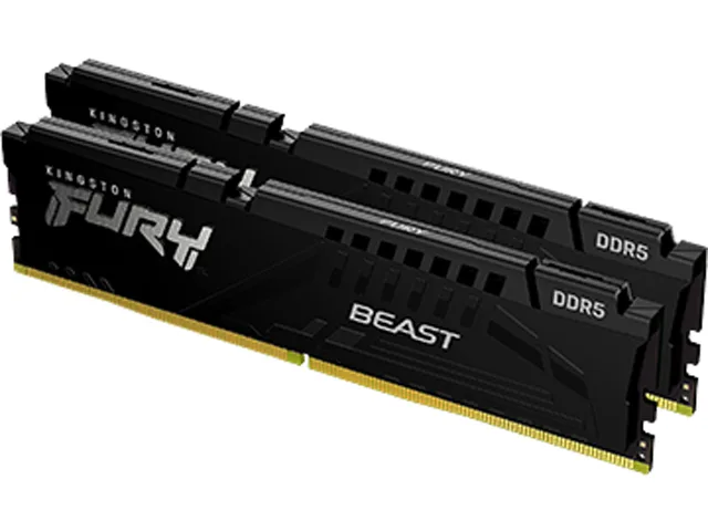 Kingston Technology Corp. Kingston Technology Corp. KF552C40BBK2-32 FURY Beast 32GB (2 x 16GB) DDR5 5200 CL40 desktop RAM — product photo