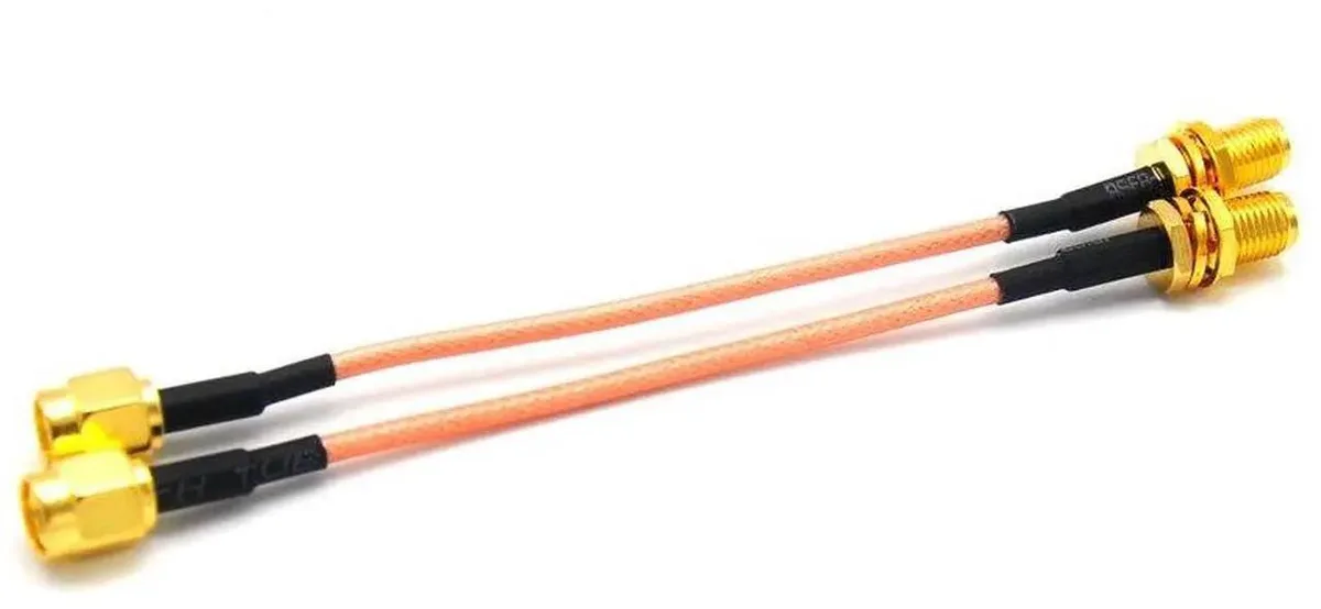 Vszerda Vszerda 90 mm RP-SMA Male to Female RG178 Cable 2 pcs — product photo