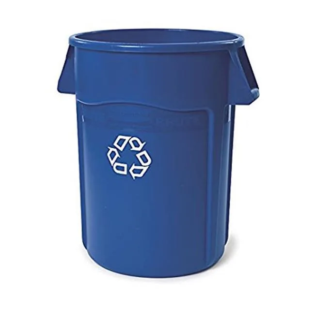 Rubbermaid Commercial Rubbermaid Commercial FG264307BLUE 44 gal blue recycling receptacle cleaning — product photo