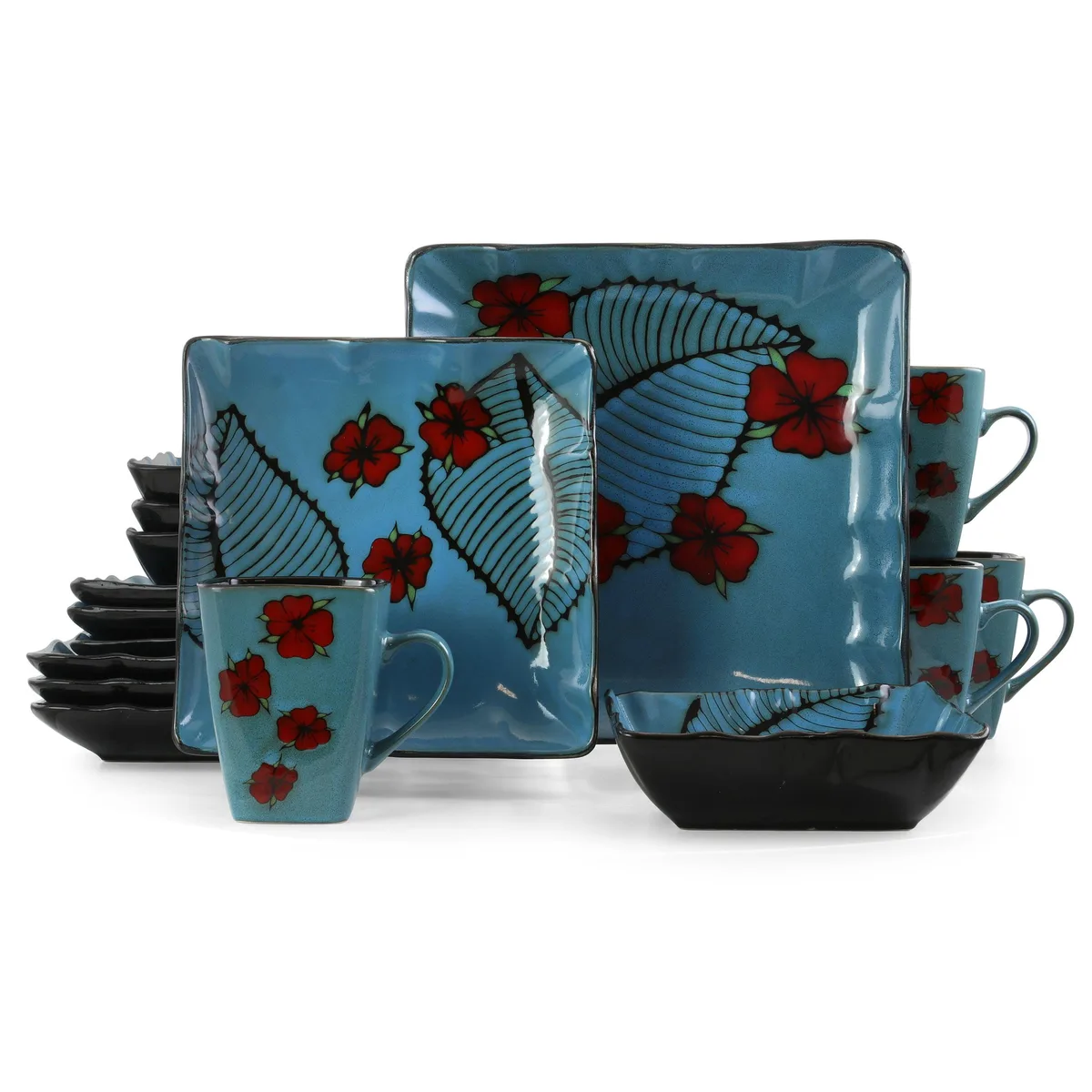 Elama Elama Aloha Tide 16-Piece Dinnerware Set 510112043M — product photo