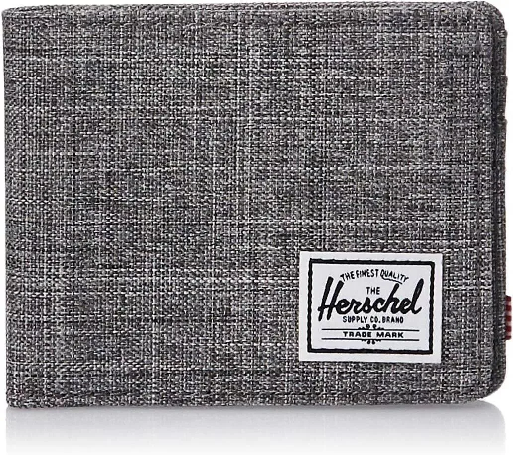 Herschel Supply Co. Herschel Supply Co. Roy RFID Bi-Fold Wallet Raven Crosshatch — product photo