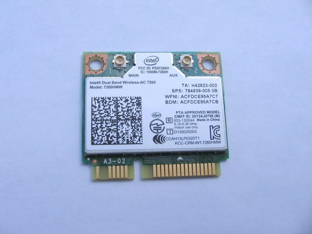 Intel Intel 7260HMW Wi-Fi adapter Wi-Fi 5 Bluetooth 4.0 — product photo