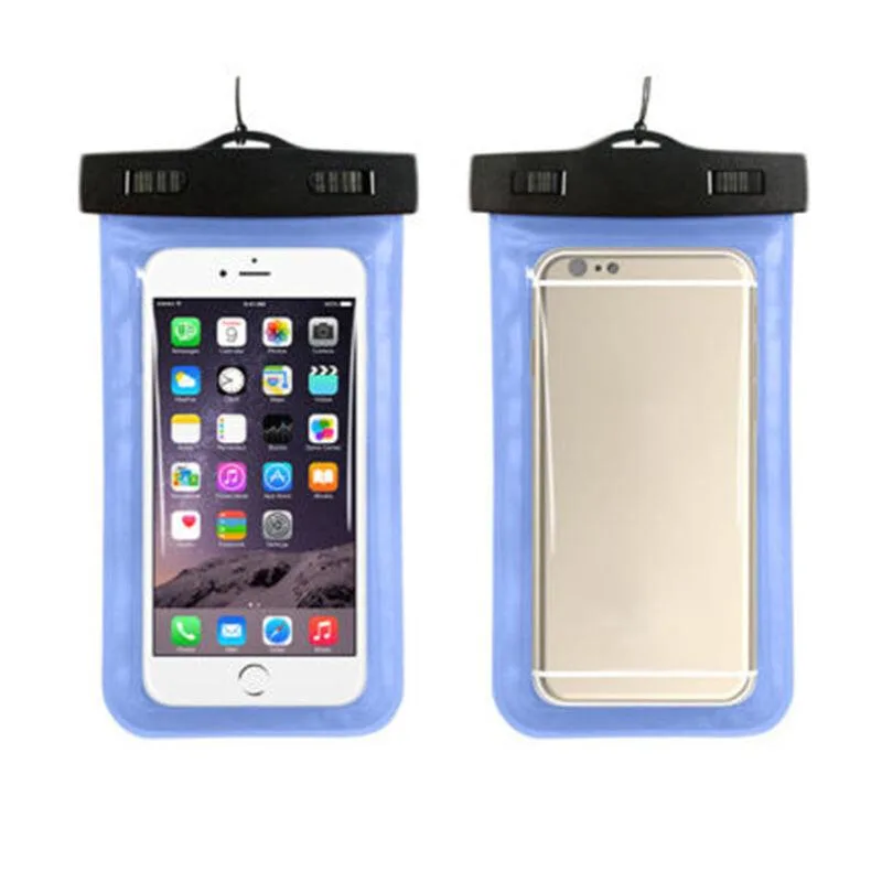 The Perfect Part The Perfect Part Waterproof Floating Phone Pouch 3 Pack Blue 7.5 x 4.2 x .5 in — product photo
