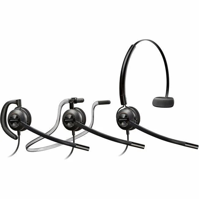 POLY POLY 783P0AA#ABA Mono On-Ear Headset 3.5mm 20-16kHz 2.92ft Cable Black accessory — product photo