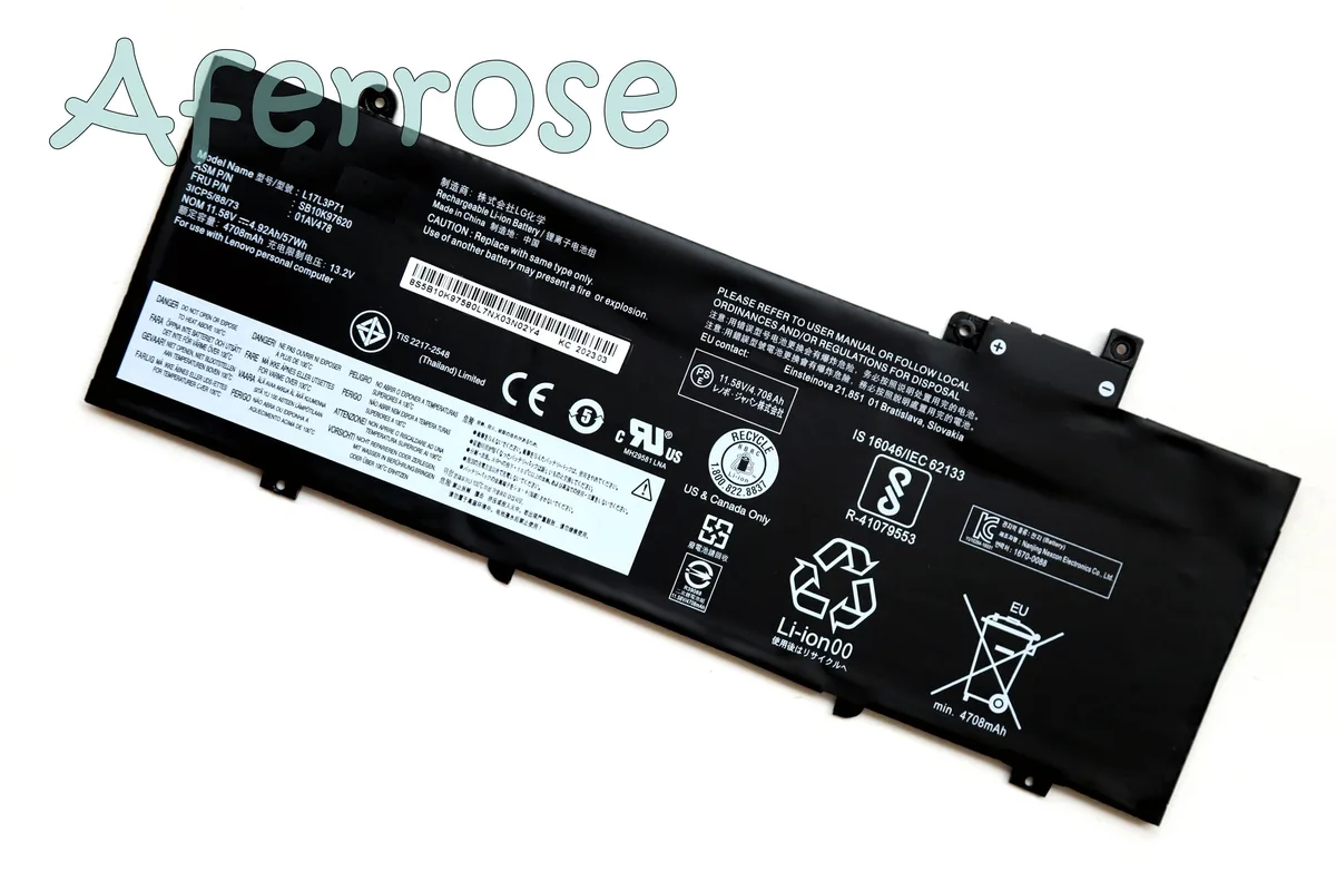 GOLDIX GOLDIX L17L3P71 L17M3P71 L17M3P72 57Wh laptop battery — product photo