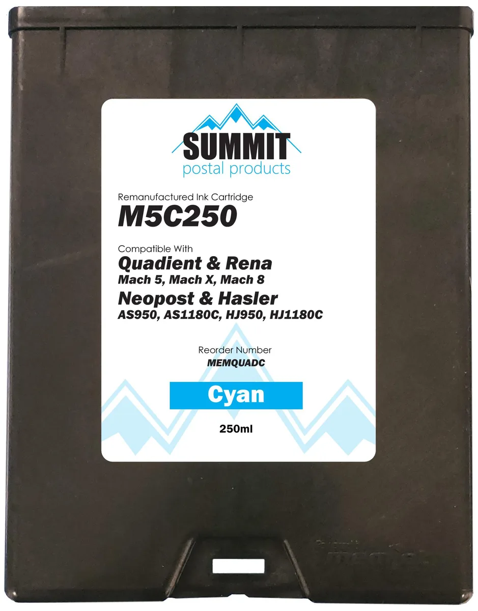 Summit Postal Products Summit Postal Products Cyan Ink Cartridge 250 ml — product photo