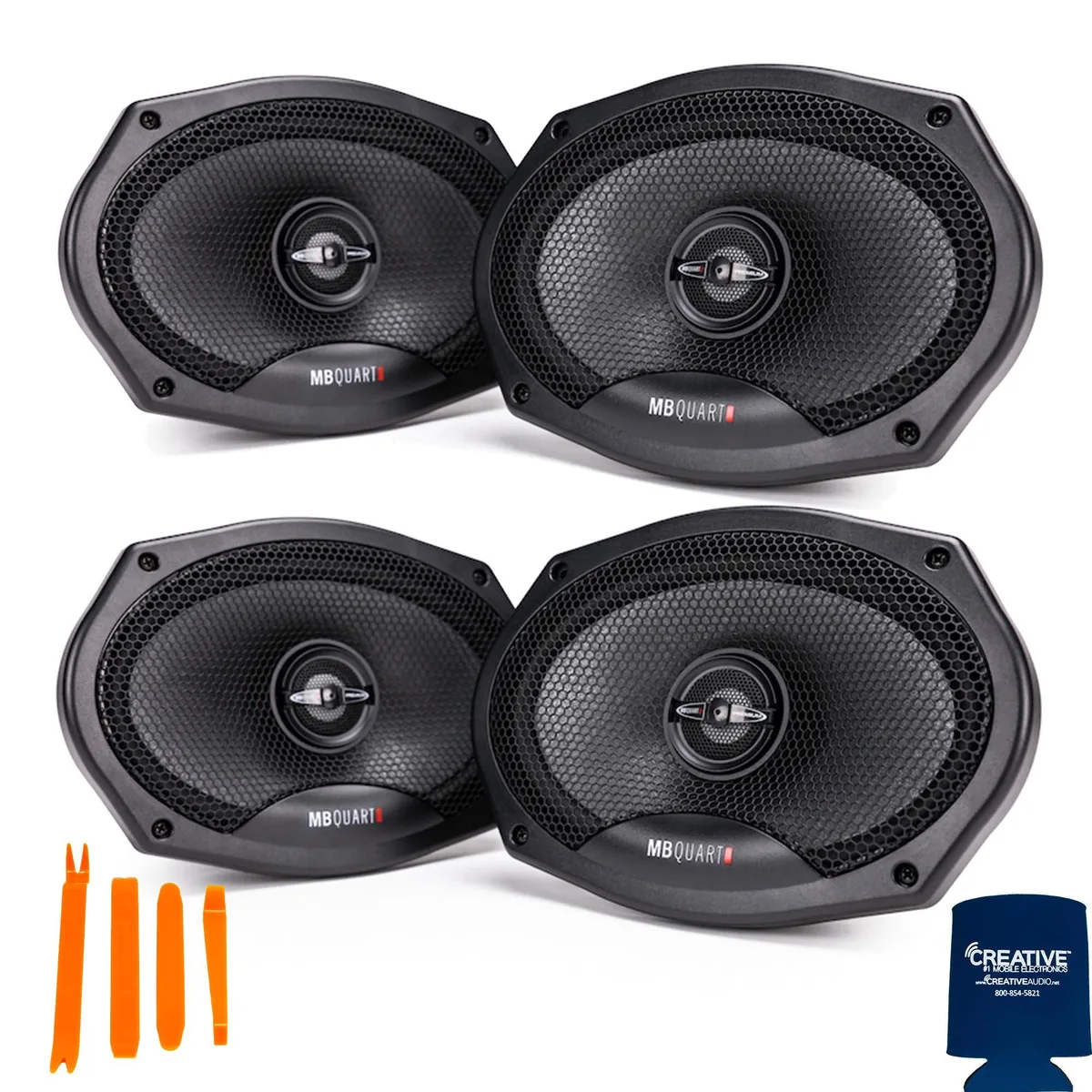 MB Quart MB Quart PK1-169 6x9" Coaxial Speakers 2 Pairs — product photo