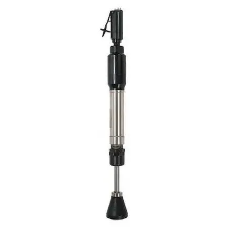 Chicago Pneumatic benchtop sand rammer, straight handle, silver finish