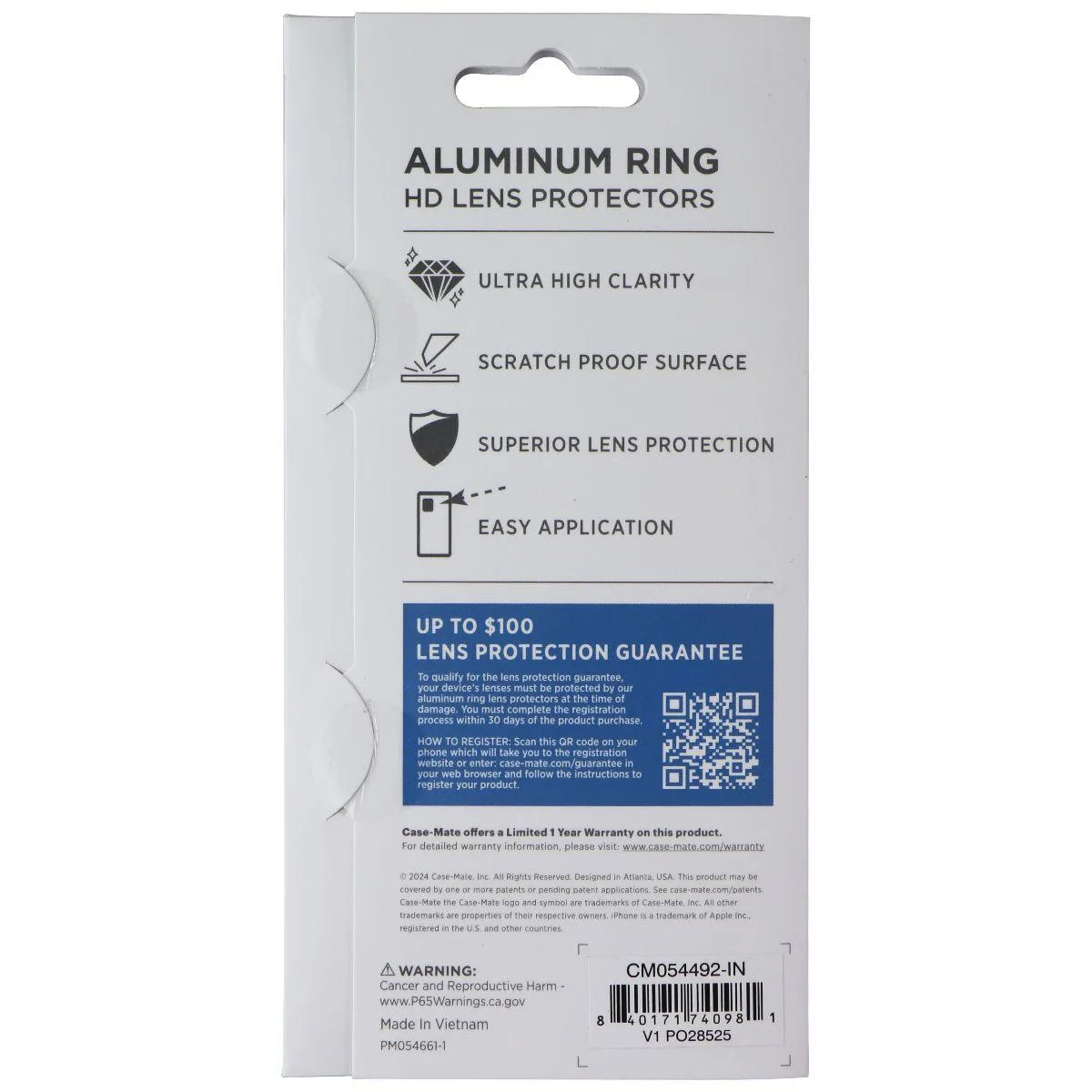 Case-Mate Case-Mate Aluminum Ring HD Lens Protectors iPhone 16/16 Plus Twinkle — product photo