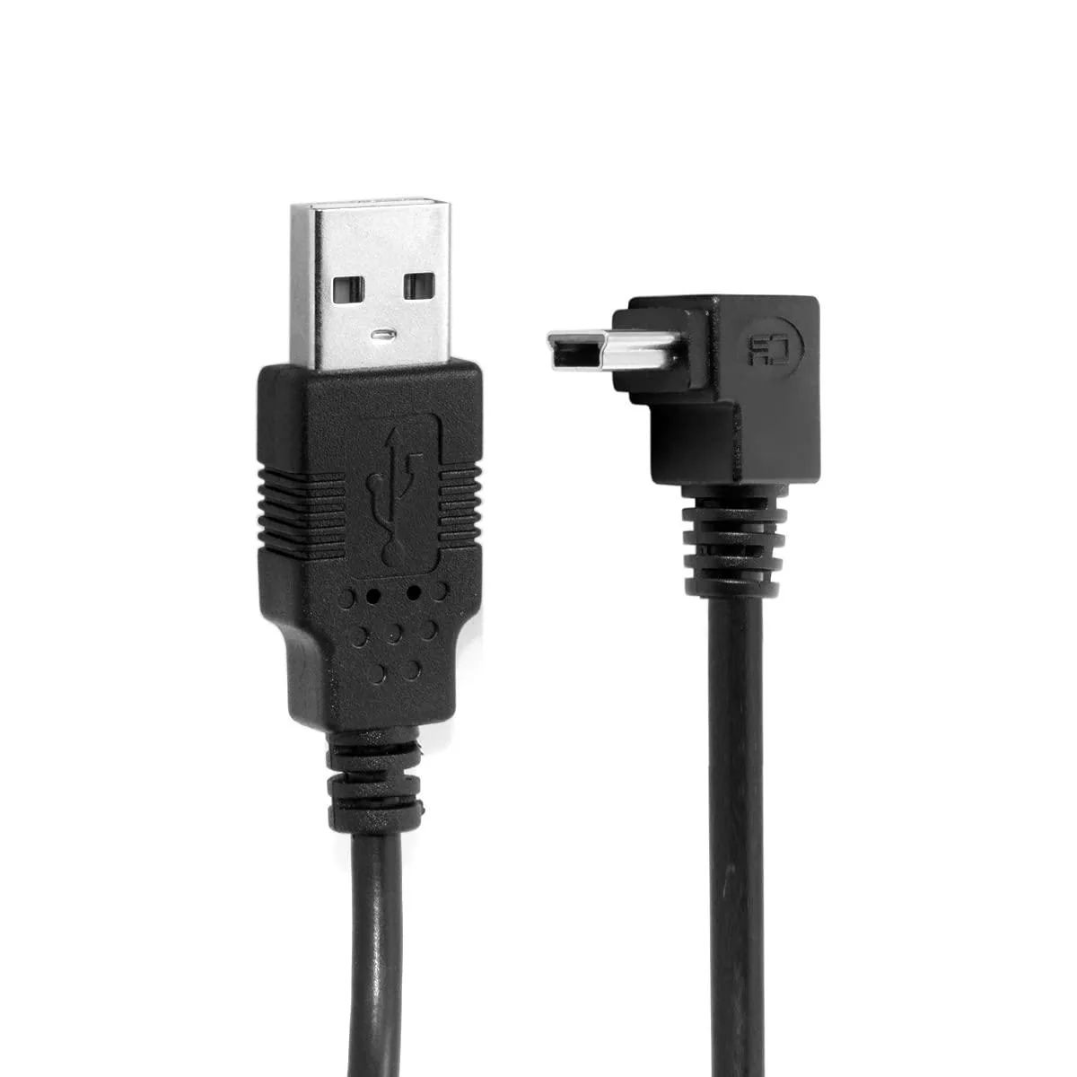LORDWORLD LORDWORLD Mini USB 2.0 Male to 5-Pin 90° Down Angled Cable .5m — product photo