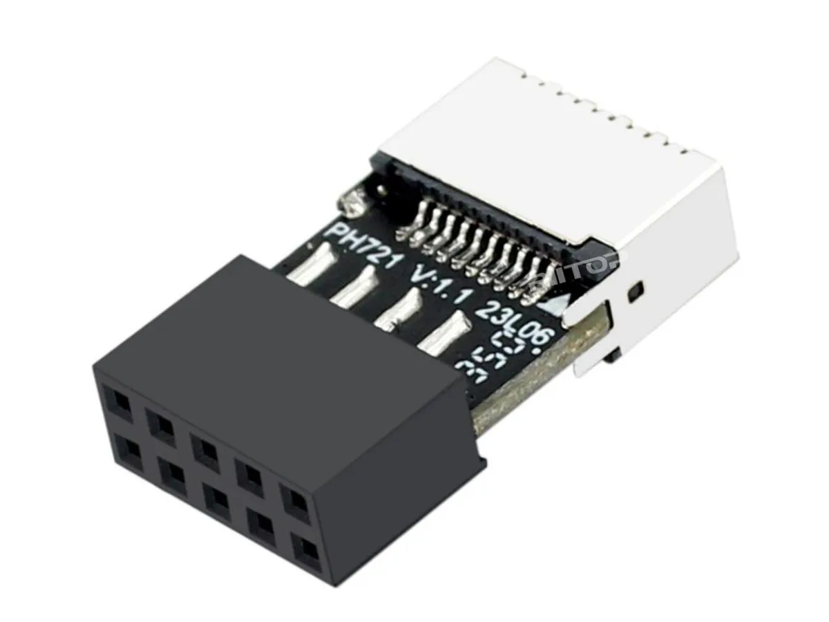 RIITOP RIITOP USB 2.0 to 3.2 Gen 1 Header Adapter Type E to 9 Pin — product photo