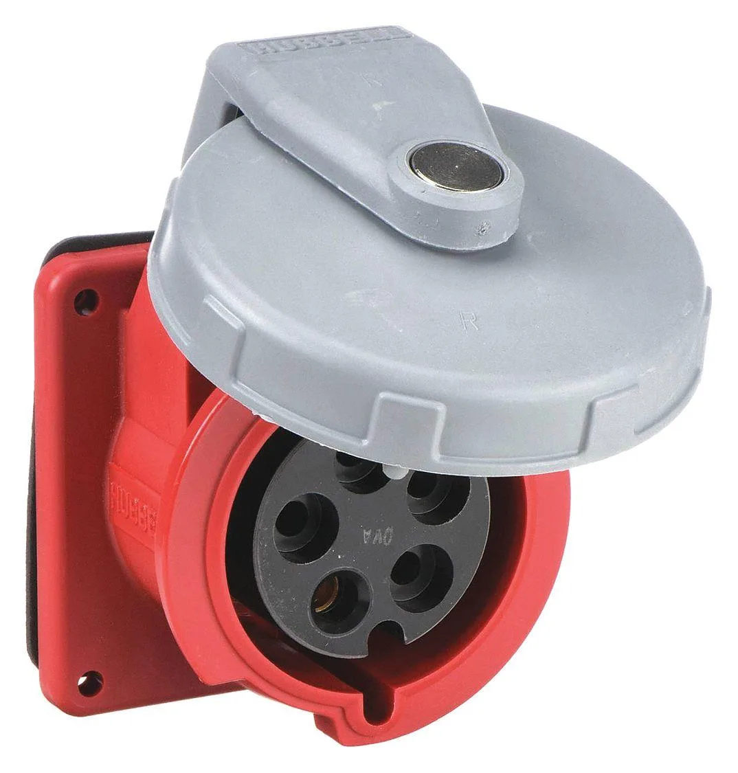 Hubbell Incorporated Hubbell HBL520R7W IEC Pin and Sleeve Receptacle 20A 480V Red — product photo