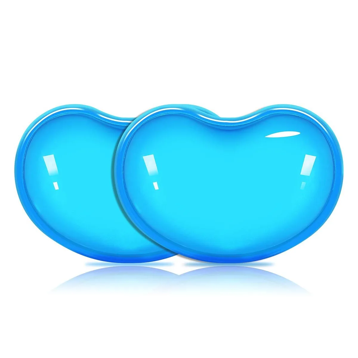  Keychron JIKIOU Heart-Shaped Gel Wrist Rest Blue 2 Pack — product photo