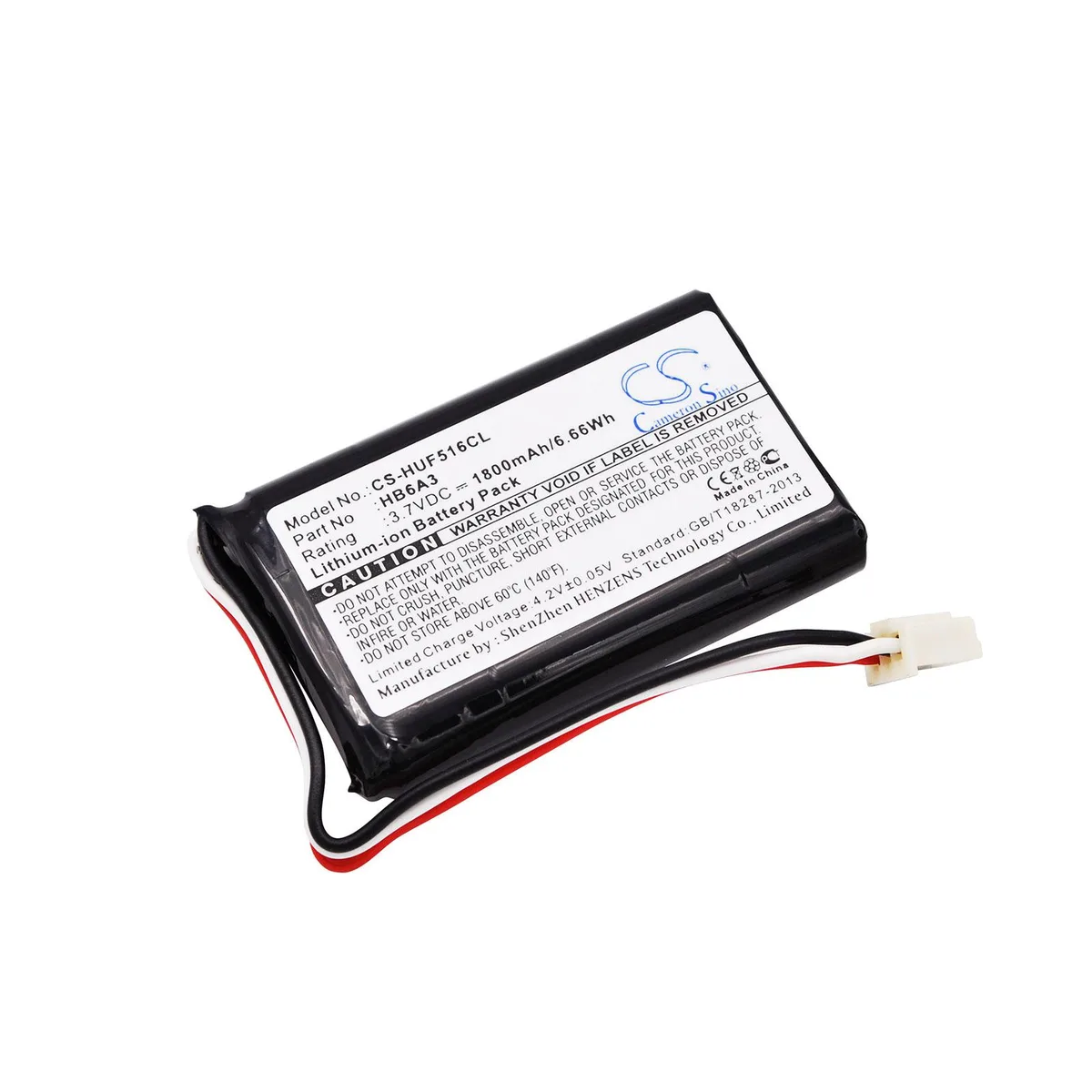 Cameron &amp; Co Cameron &amp; Co DS-CS-HUF516CL telephone accessory battery 3.7V 1800mAh 1.8Ah Li-ion black — product photo