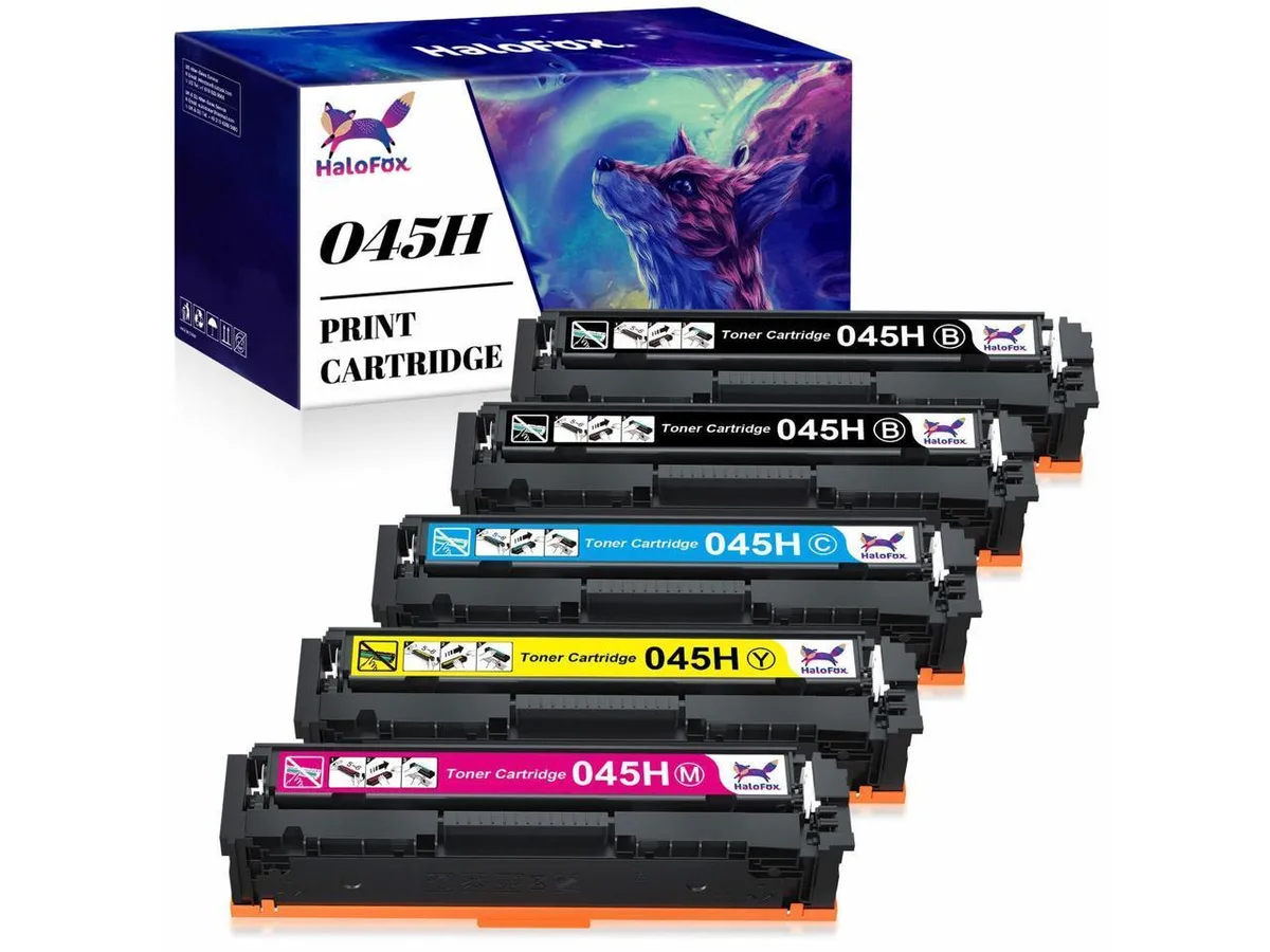 V4ink V4ink CRG-045H 5-pack toner cartridge set (2 black, cyan, magenta, yellow) — product photo