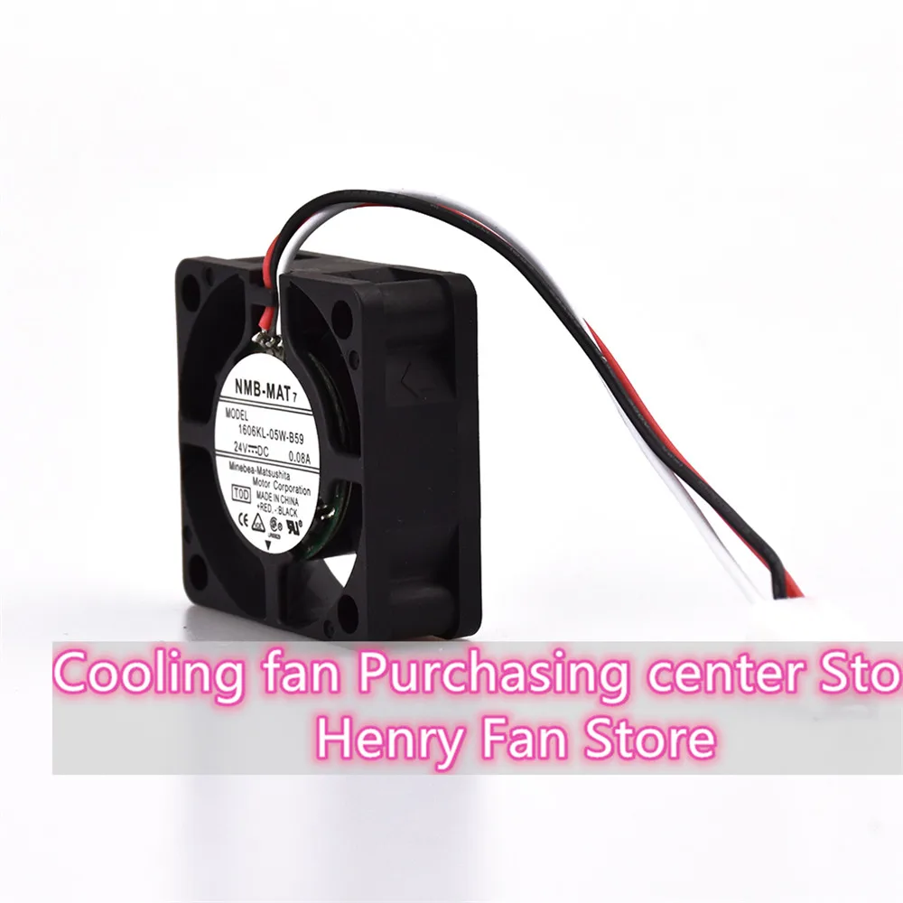 Fans Fans 1606KL-05W-B59 4015 24V 0.08A 40x15mm double ball 3-wire case fan — product photo