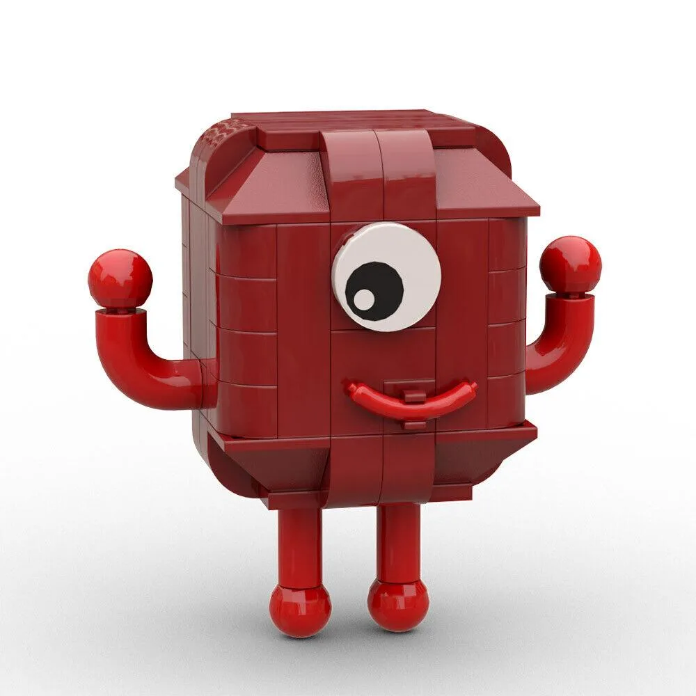 ZITIANYOUBUILD ZITIANYOUBUILD 6x6x6 Numberblocks One Oneeyed Monster 101-piece educational building set — product photo