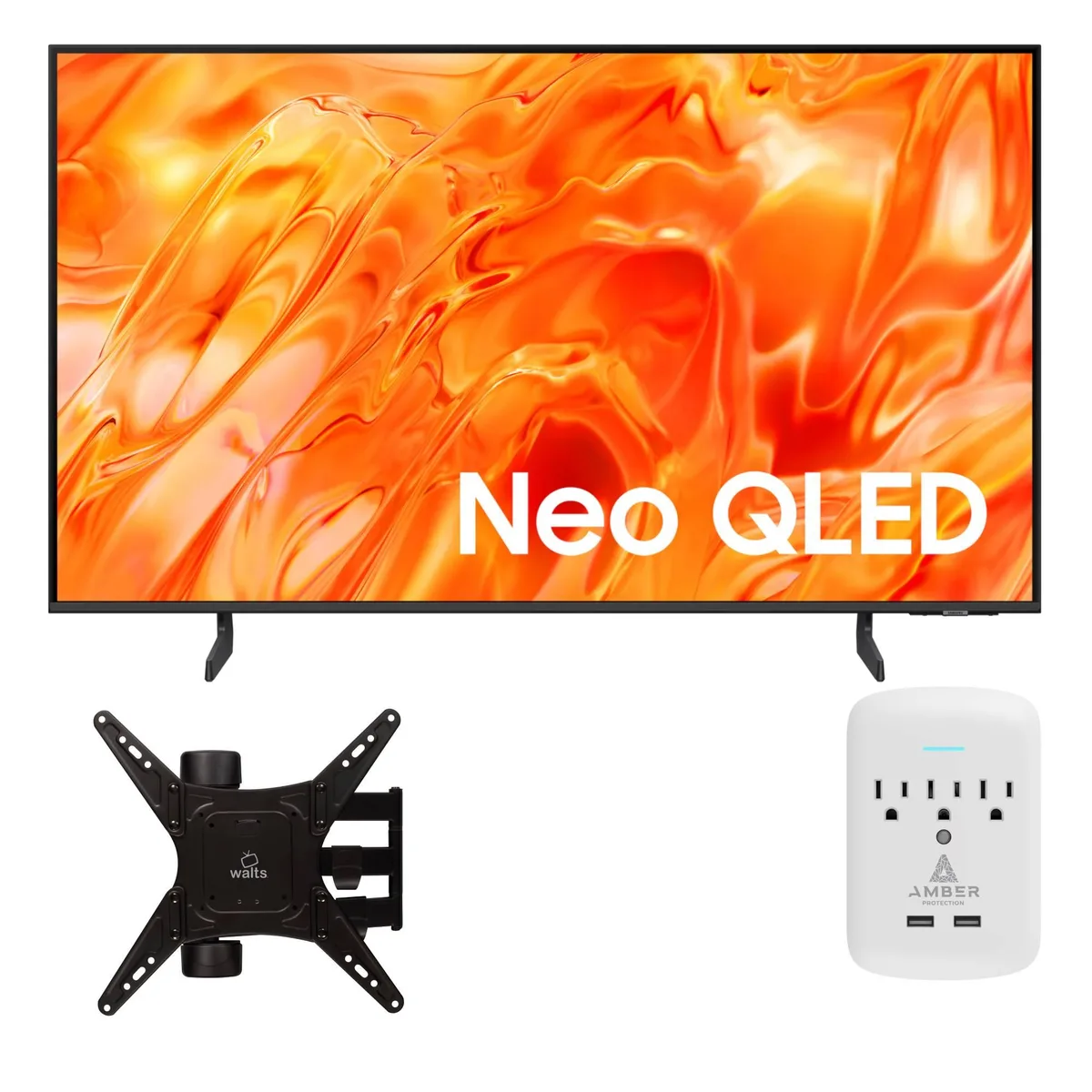 SAMSUNG SAMSUNG QN50QN70HA 50" NeoQLED LED TV with Mount &amp; Surge Protector — product photo