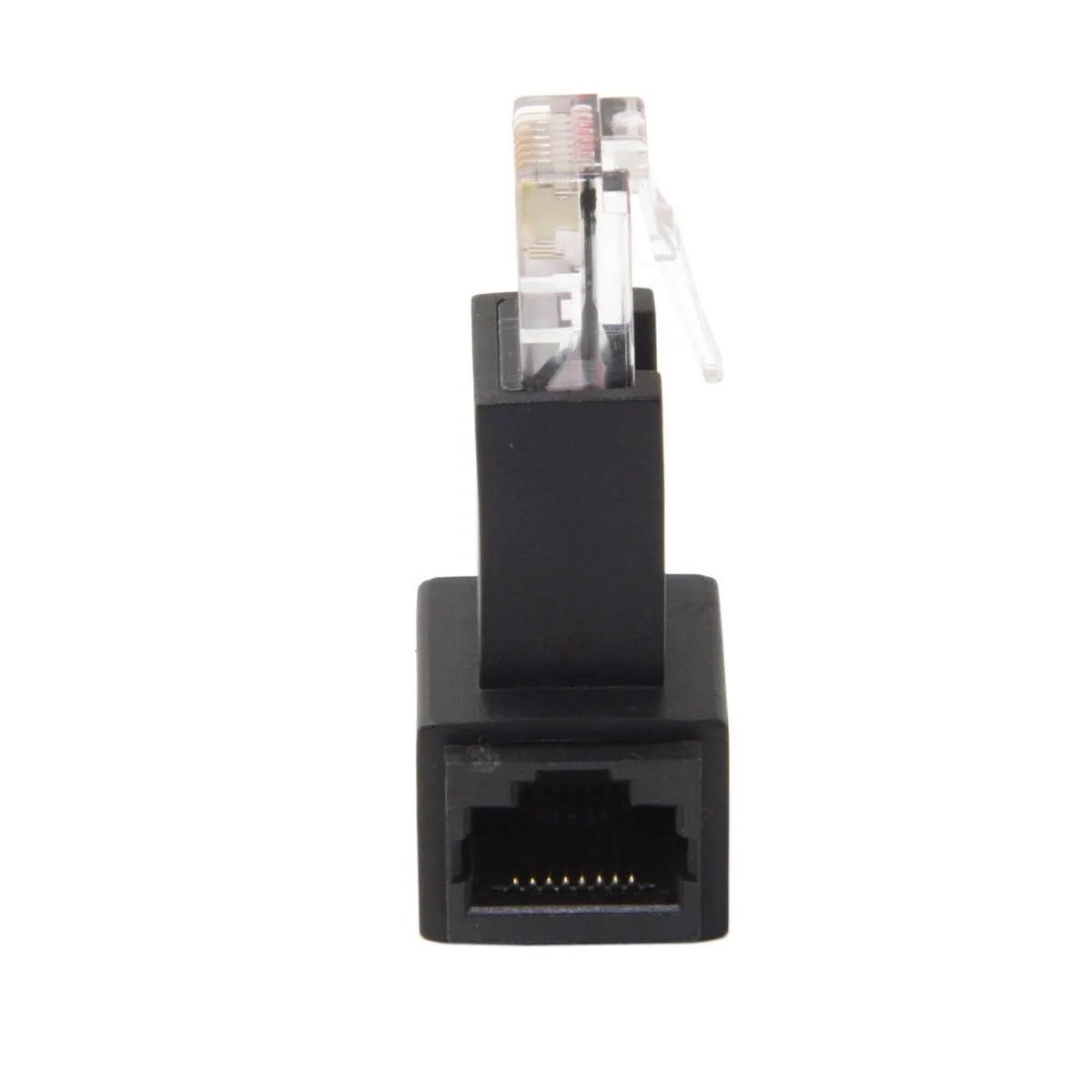 TeKit TeKit 90 Degree RJ45 Cat 5e Male to Female Adapter — product photo