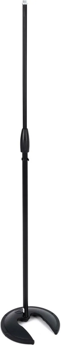 Stackable microphone stand with weighted base and 22mm steel shaft
