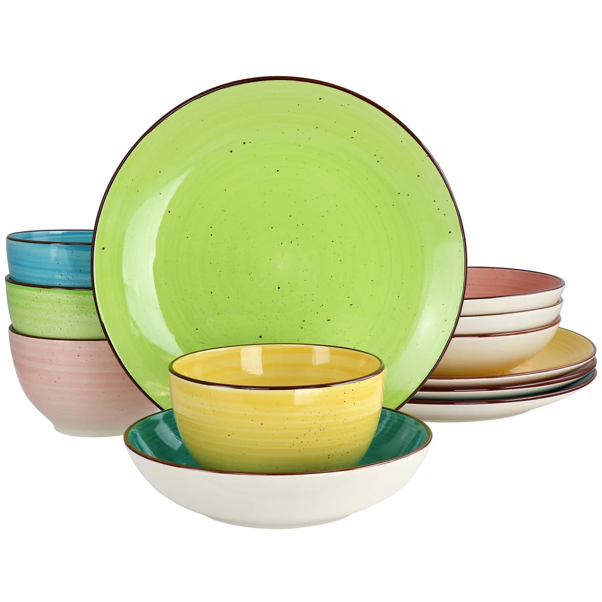 Elama Elama 510120114M 12 Piece Stoneware Dinnerware Set — product photo