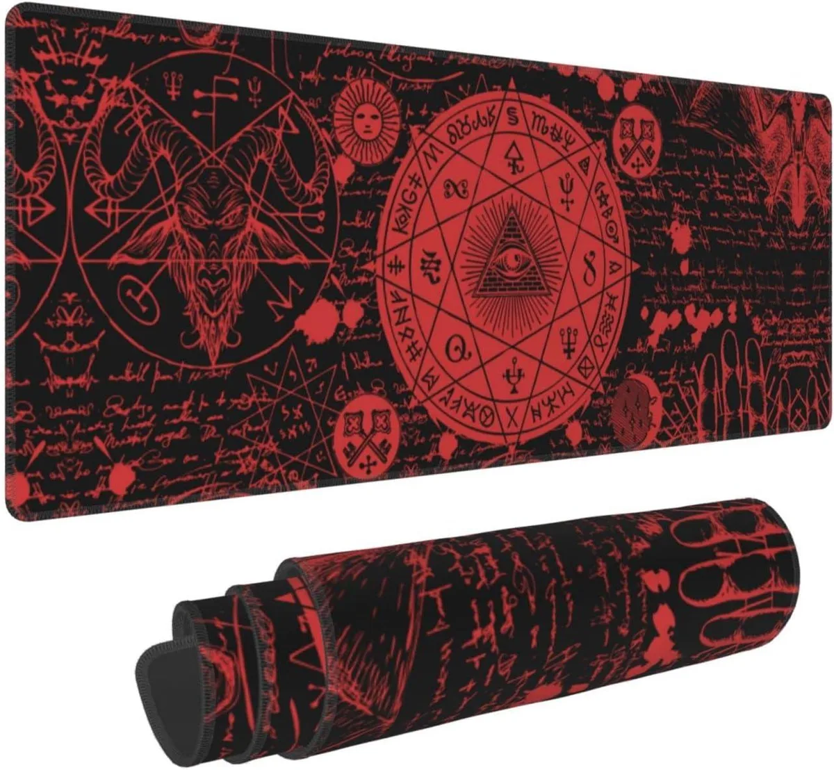 BAOFENG BAOFENG Vintage Mystic Goth Witchy Mouse Pad 31.5 x 11.8 Inch — product photo