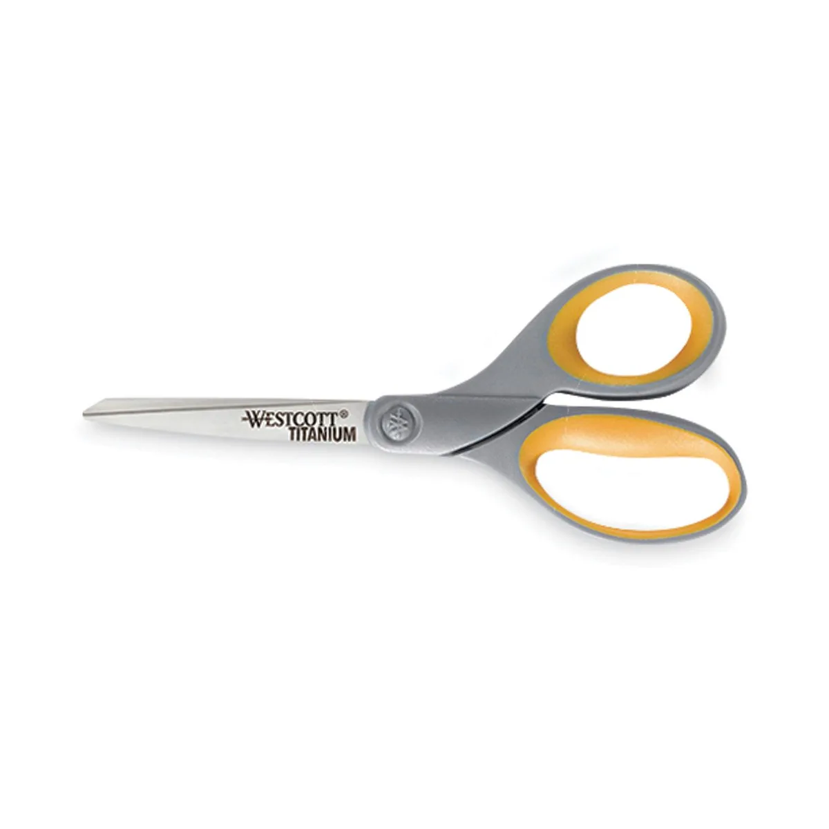 Westcott Westcott 17532 Scissors 8" 3.5" Cut Gray/Yellow 3/Box — product photo