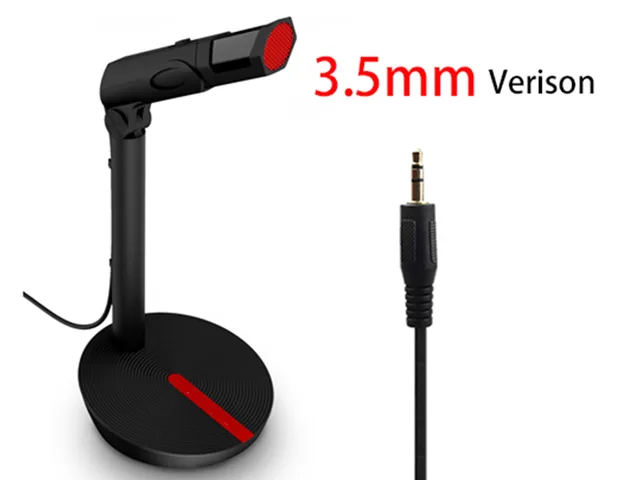 SOVAWIN SOVAWIN Condenser Microphone with Stand 3.5mm Jack Black — product photo