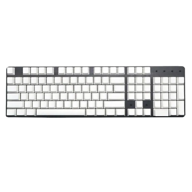 YINGHUA YINGHUA 108 PBT Blank Keycaps OEM XDA Profile White — product photo
