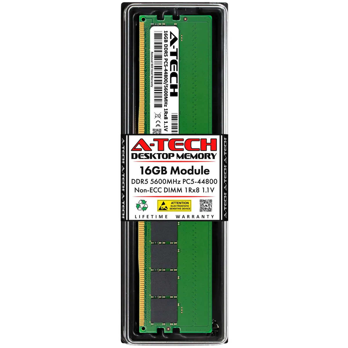 A-Tech A-Tech 16GB DDR5 5600 Desktop RAM 1Rx8 CL40 1.10V — product photo