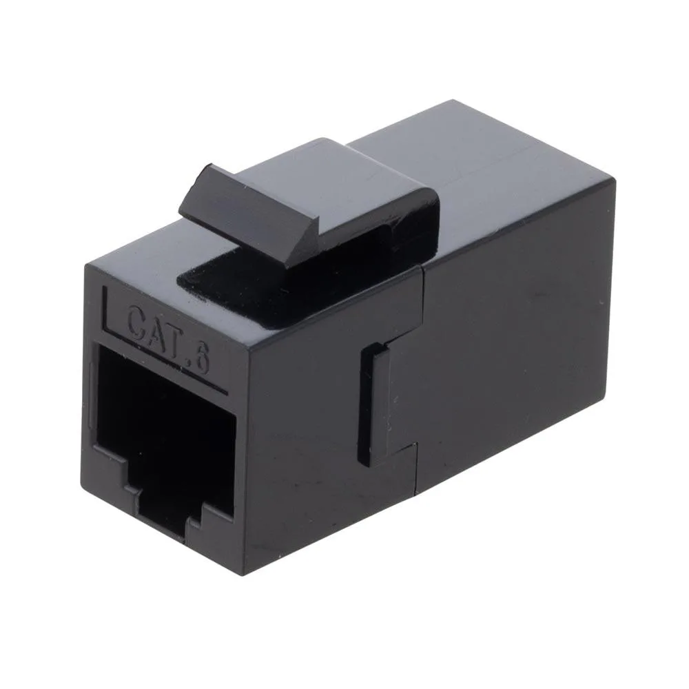 NavePoint NavePoint CAT6 UTP Keystone Coupler RJ45 Female to Female 10 Pack Black — product photo