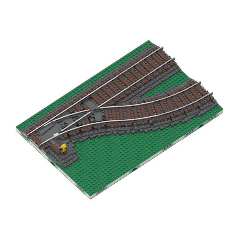 ZITIANYOUBUILD ZITIANYOUBUILD MOC-124900 MILS Ballasted Right Switch Return Curve 573 Parts — product photo