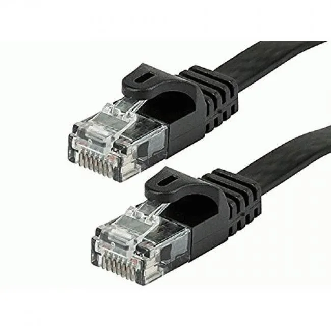 Monoprice Inc. Monoprice Inc. 140882 Flat Cat6 Network Ethernet Cable 3 ft Black — product photo