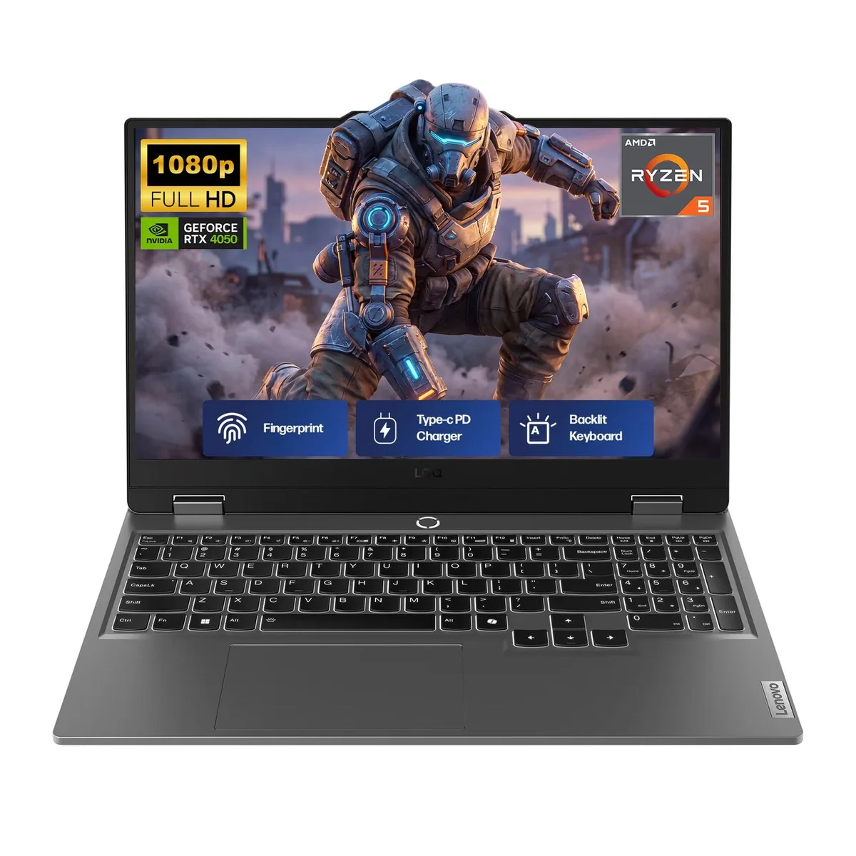 Lenovo Lenovo LOQ 15.6" gaming laptop RTX 4050 Ryzen 5 7235HS 32GB DDR5 1TB — product photo