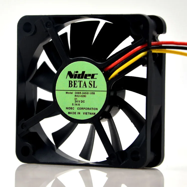 Zyvpee Zyvpee D06R-24SS1 05B 60*15MM 24V .14A 3 Pin case fan — product photo
