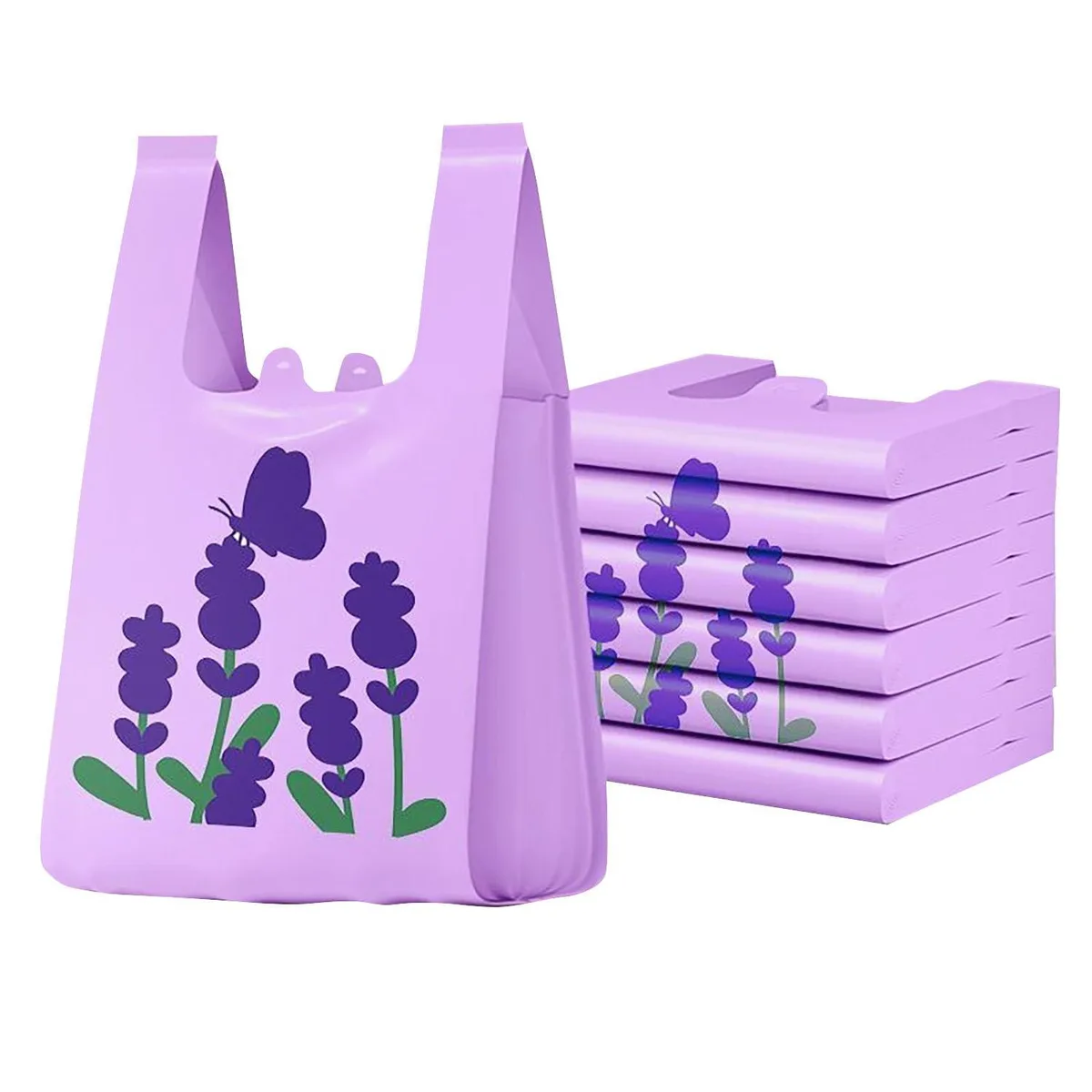  YYaaloa Small Garbage Bags Purple 3 Gallon 1.1 Mil 50 Counts — product photo