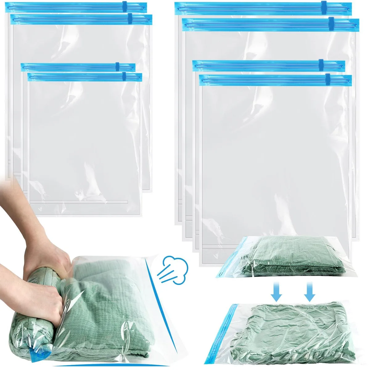  AOOWU 4793753 Vacuum Seal Bags 8 Pack 35 40 50 60 70 cm — product photo