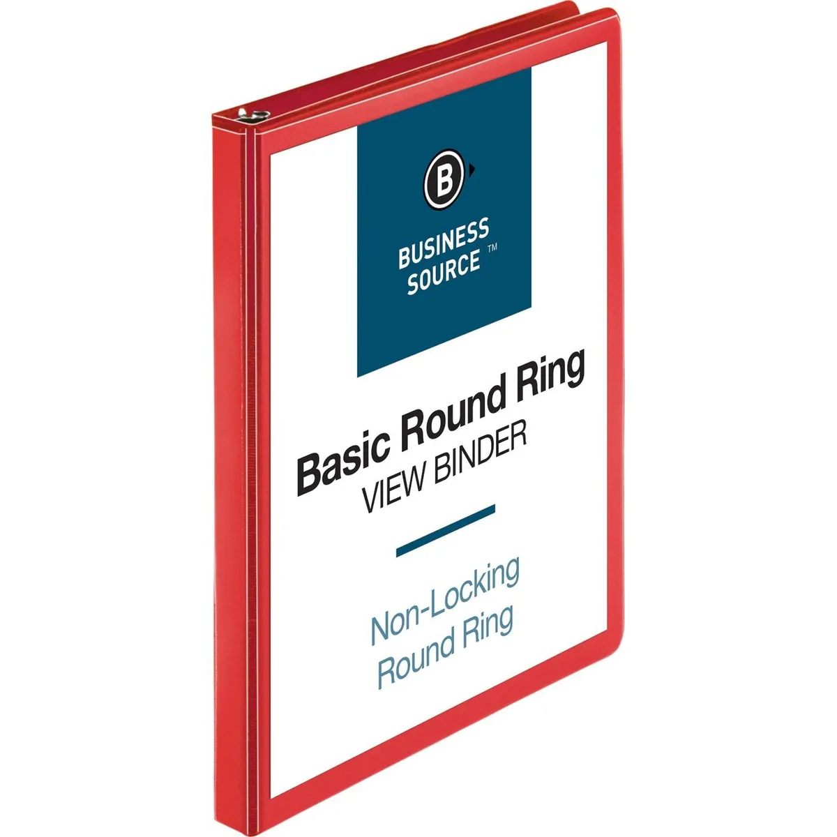 Business Source Business Source BSN09965 0.5" Round Ring Binder Red 125 Sheets — product photo