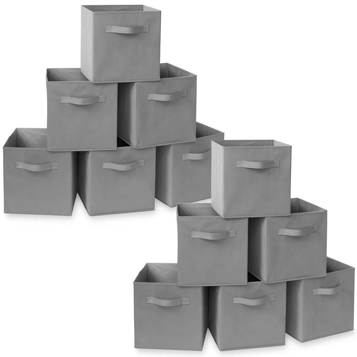 Casafield Casafield 12 Gray Fabric Storage Cubes 10.5x11in — product photo