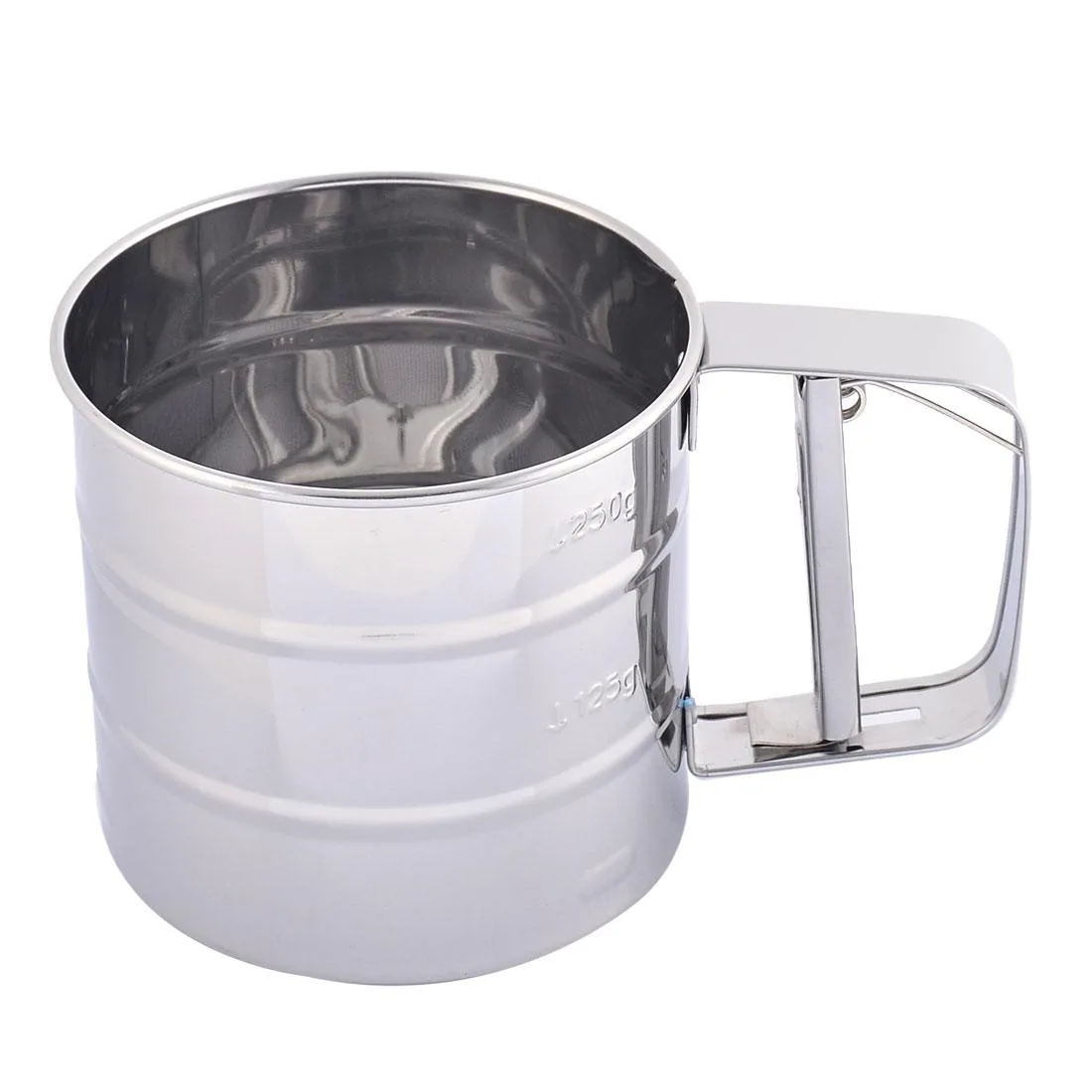 Unique-Bargains Unique-Bargains Endurance Flour Sifter 250ml squeeze handle — product photo