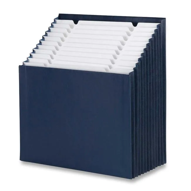 Smead Smead 70211 12-Pocket Stadium File Navy Letter accessory — product photo