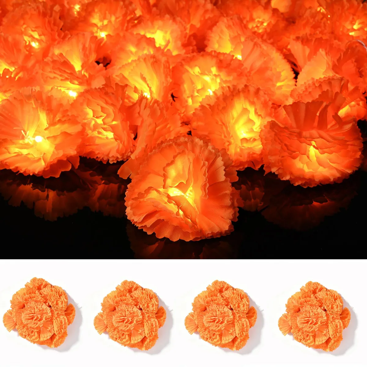 Yescom USA, Inc. Yescom USA, Inc. 60HAL067-WSJ2P-BX2 4-pack 10ft 20 LED string light — product photo