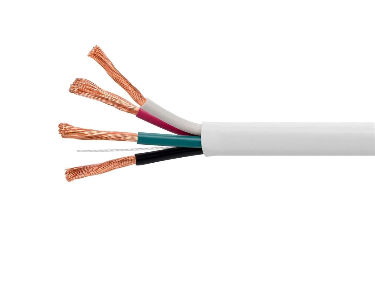 Monoprice Inc. Monoprice Inc. 104038 Speaker Wire 12AWG 4-Conductor 250ft White — product photo