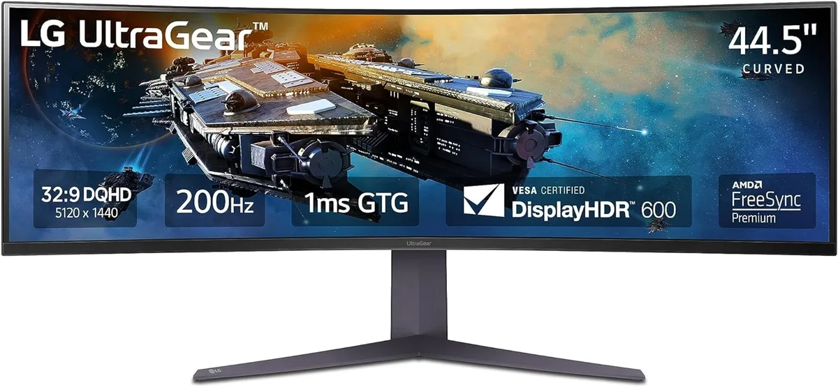 LG Electronics LG Electronics 45GR65DC-B 45" 32:9 Dual QHD 200Hz curved gaming monitor — product photo