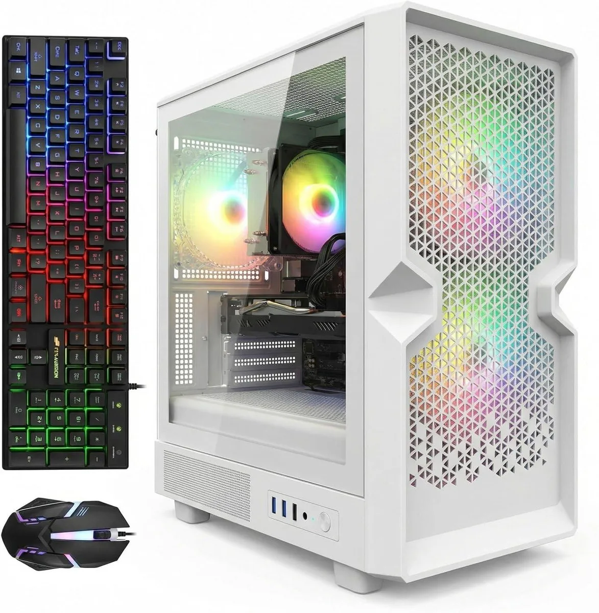 STGAubron STGAubron ABR1722 Gaming PC Ryzen 5 5500 RTX 2060 Super 16GB DDR4 1TB SSD — product photo