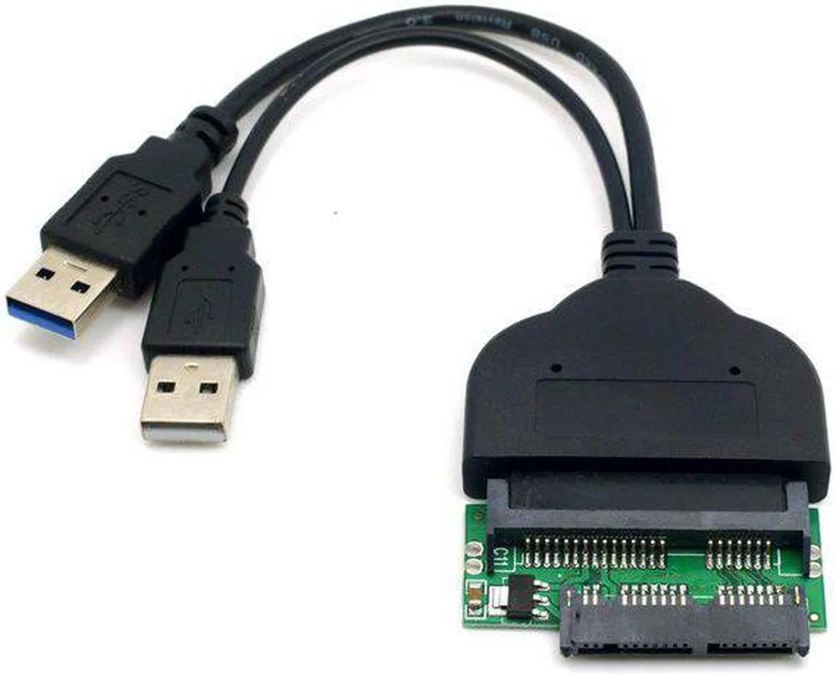 Vszerda Vszerda USB 3.0 to SATA 22Pin &amp; SATA to Micro SATA Adapter with USB Power Cable — product photo
