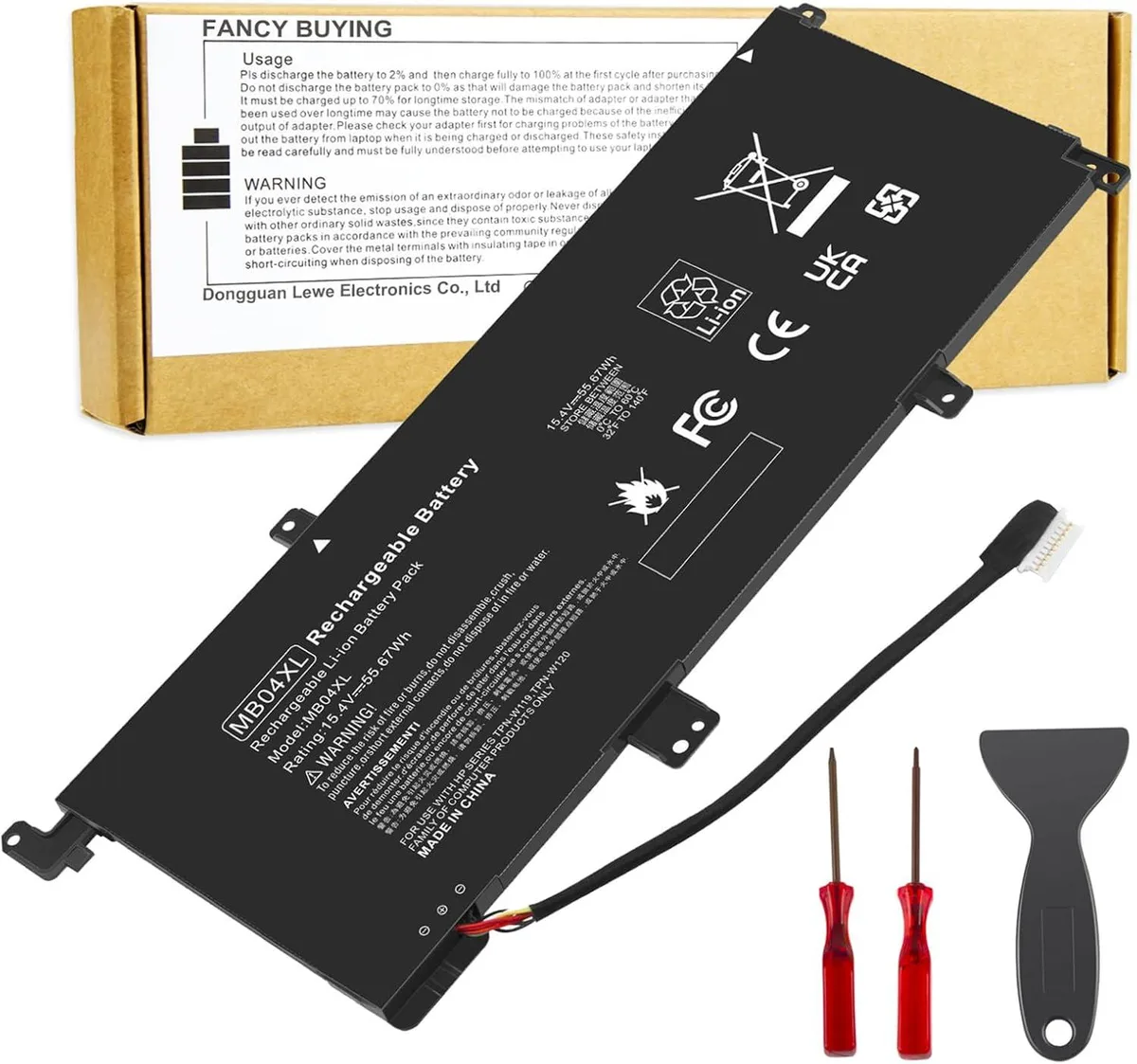 TAURKENAM TAURKENAM MB04XL laptop battery 15.4V 55.67Wh 4-Cell — product photo