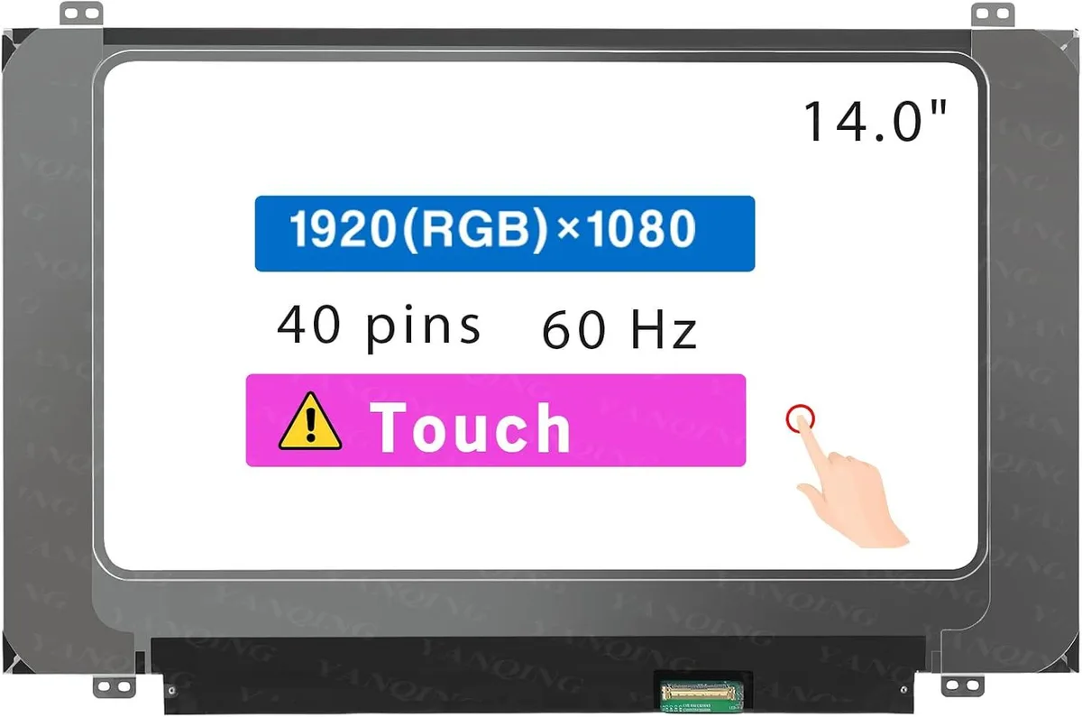 NUOLAISUN NUOLAISUN 14.0" FHD 1920*1080 Touch 40-pin laptop screen B140HAK01.0 — product photo